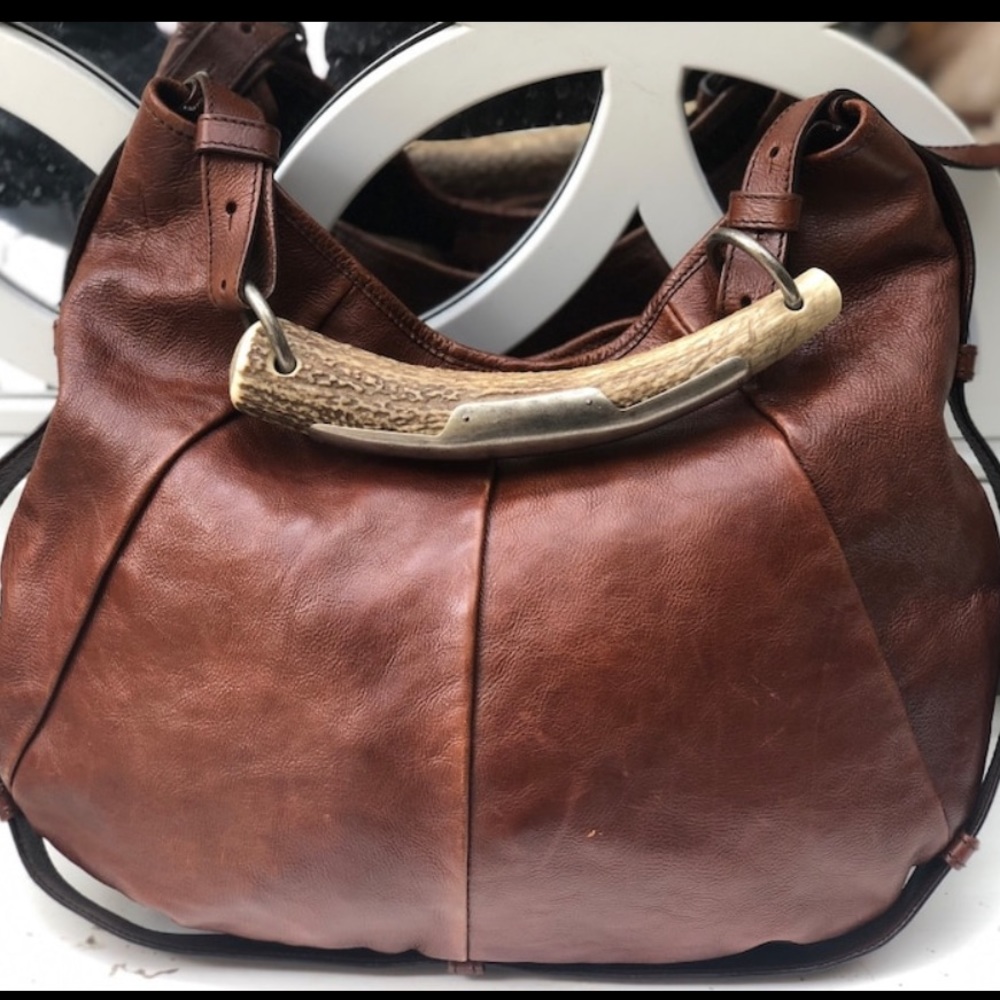 YSL Authentic Brown Leather Mombasa Bag. Gorgeous!